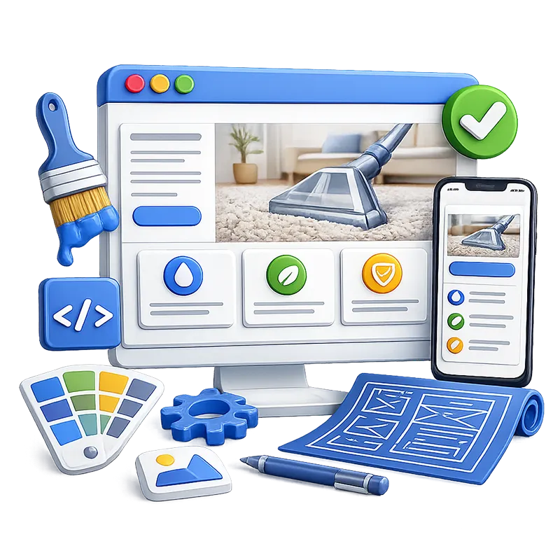 Custom Carpet Cleaning Website Design